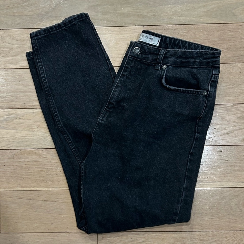 Free People Black tapered straight Jeans‎ size 30 - Picture 2 of 3